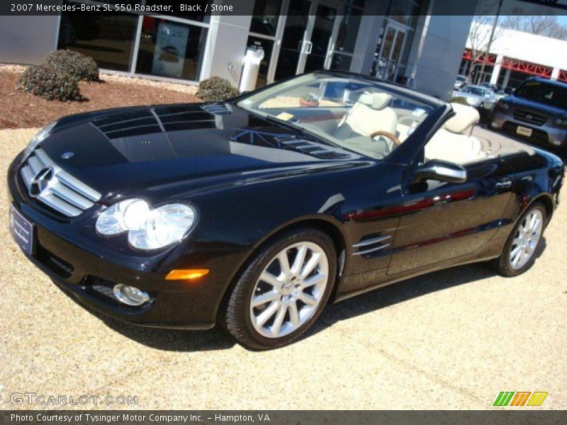 Black / Stone 2007 Mercedes-Benz SL 550 Roadster