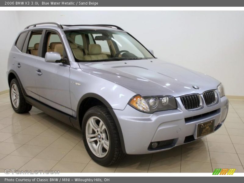 Blue Water Metallic / Sand Beige 2006 BMW X3 3.0i