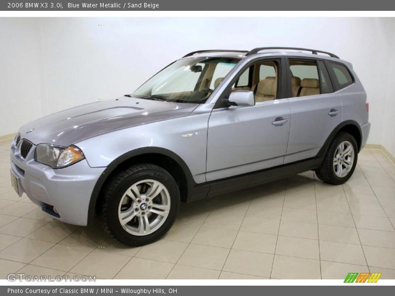 Blue Water Metallic / Sand Beige 2006 BMW X3 3.0i