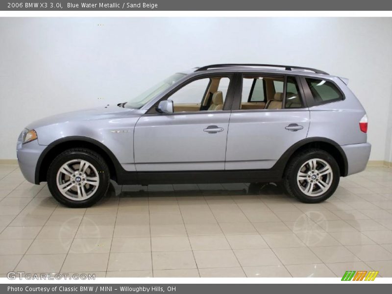 Blue Water Metallic / Sand Beige 2006 BMW X3 3.0i