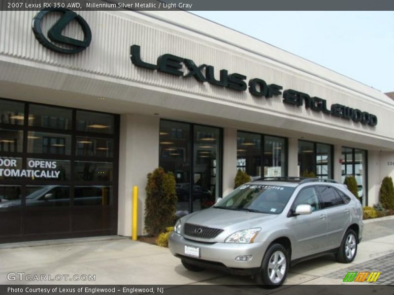 Millennium Silver Metallic / Light Gray 2007 Lexus RX 350 AWD