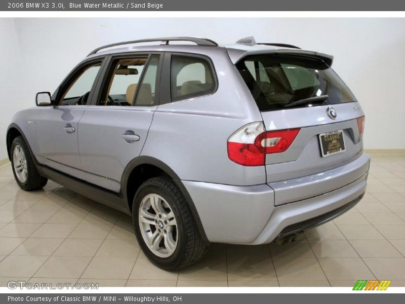 Blue Water Metallic / Sand Beige 2006 BMW X3 3.0i