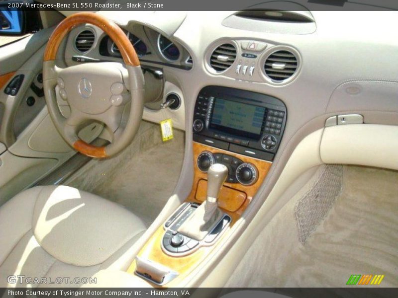 Black / Stone 2007 Mercedes-Benz SL 550 Roadster