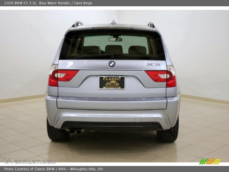 Blue Water Metallic / Sand Beige 2006 BMW X3 3.0i
