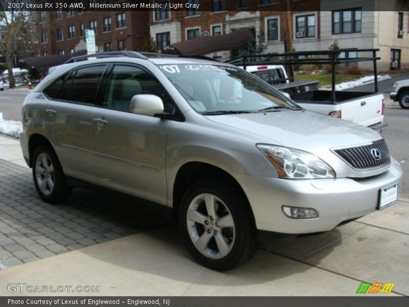 Millennium Silver Metallic / Light Gray 2007 Lexus RX 350 AWD