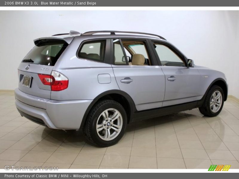 Blue Water Metallic / Sand Beige 2006 BMW X3 3.0i