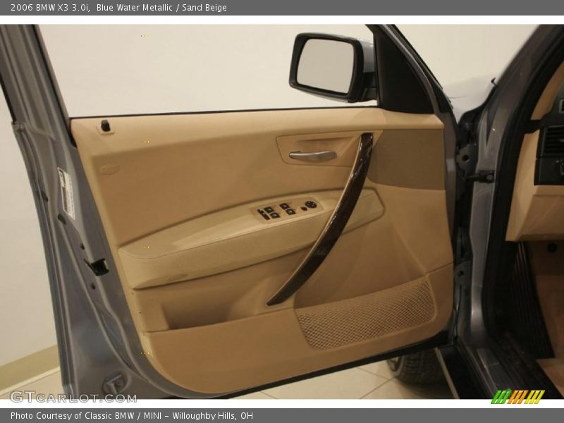 Blue Water Metallic / Sand Beige 2006 BMW X3 3.0i