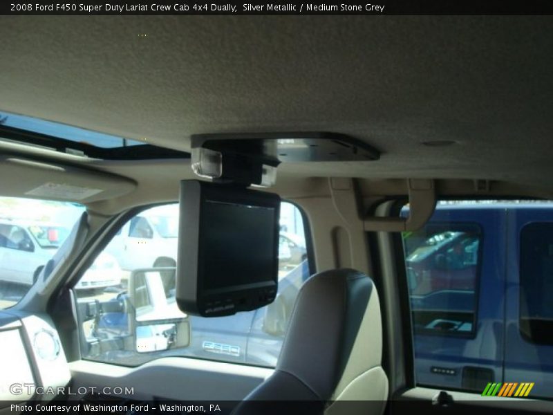 Silver Metallic / Medium Stone Grey 2008 Ford F450 Super Duty Lariat Crew Cab 4x4 Dually