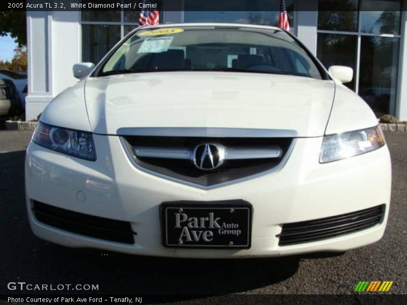 White Diamond Pearl / Camel 2005 Acura TL 3.2