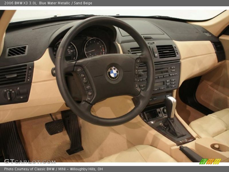 Blue Water Metallic / Sand Beige 2006 BMW X3 3.0i