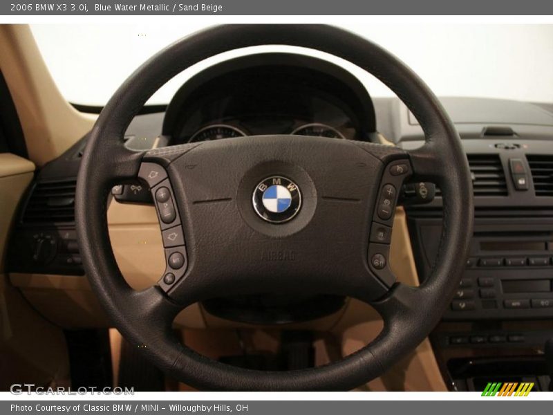 Blue Water Metallic / Sand Beige 2006 BMW X3 3.0i