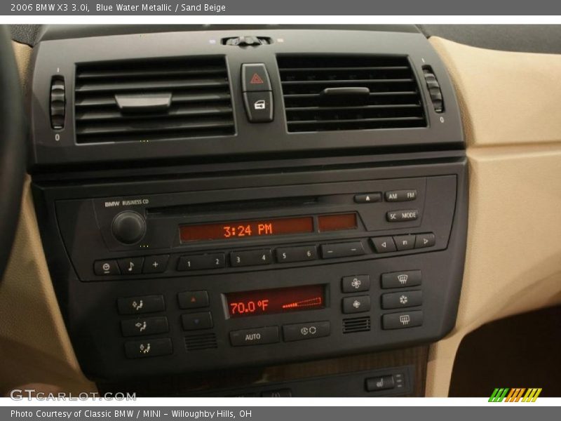 Blue Water Metallic / Sand Beige 2006 BMW X3 3.0i