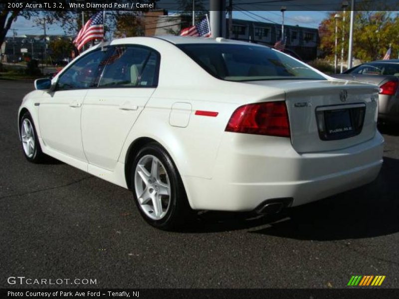 White Diamond Pearl / Camel 2005 Acura TL 3.2