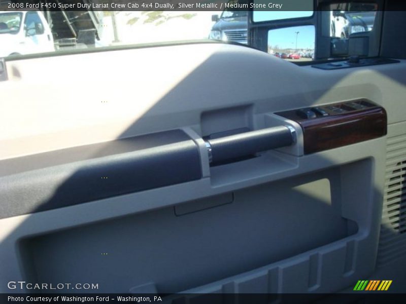 Silver Metallic / Medium Stone Grey 2008 Ford F450 Super Duty Lariat Crew Cab 4x4 Dually