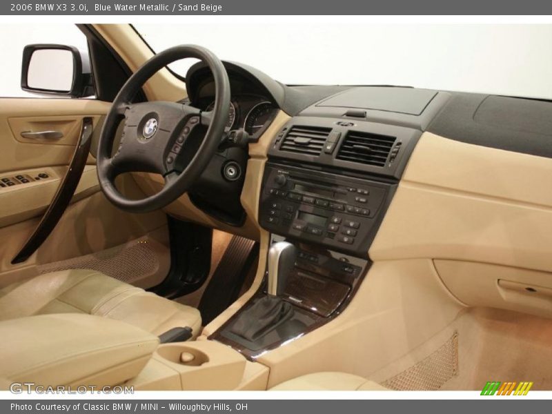 Blue Water Metallic / Sand Beige 2006 BMW X3 3.0i