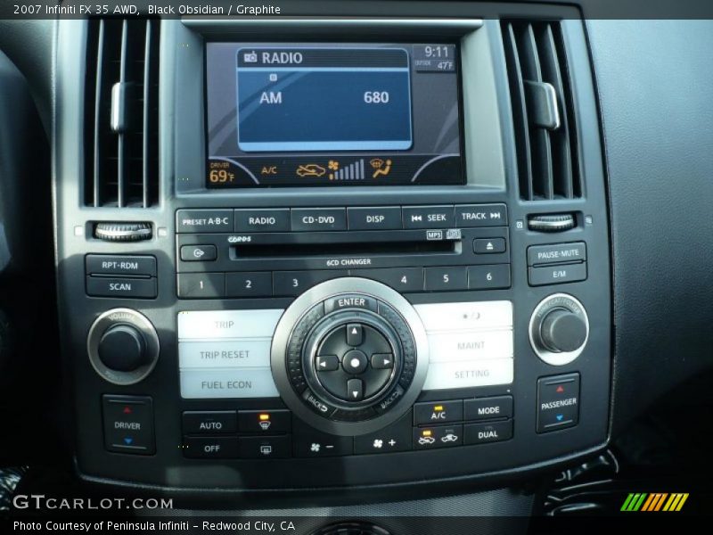 Black Obsidian / Graphite 2007 Infiniti FX 35 AWD