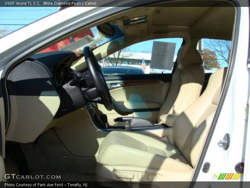 White Diamond Pearl / Camel 2005 Acura TL 3.2
