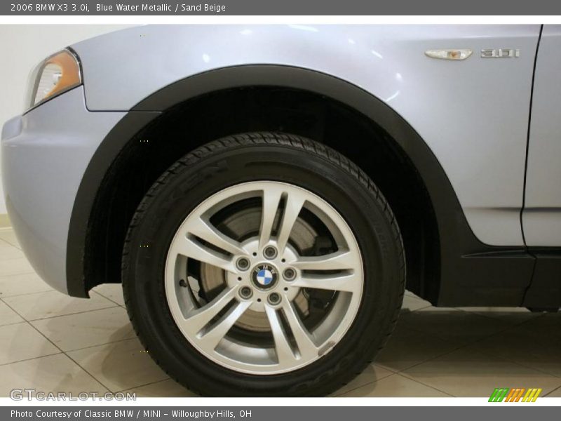 Blue Water Metallic / Sand Beige 2006 BMW X3 3.0i