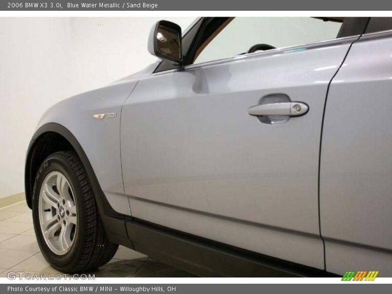 Blue Water Metallic / Sand Beige 2006 BMW X3 3.0i