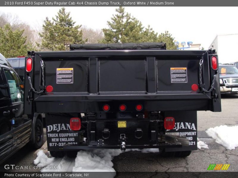 Oxford White / Medium Stone 2010 Ford F450 Super Duty Regular Cab 4x4 Chassis Dump Truck