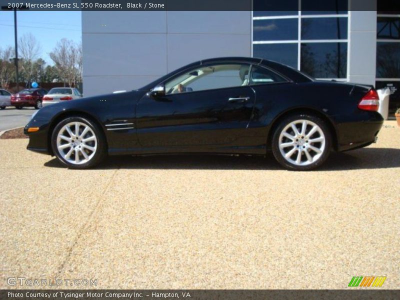 Black / Stone 2007 Mercedes-Benz SL 550 Roadster