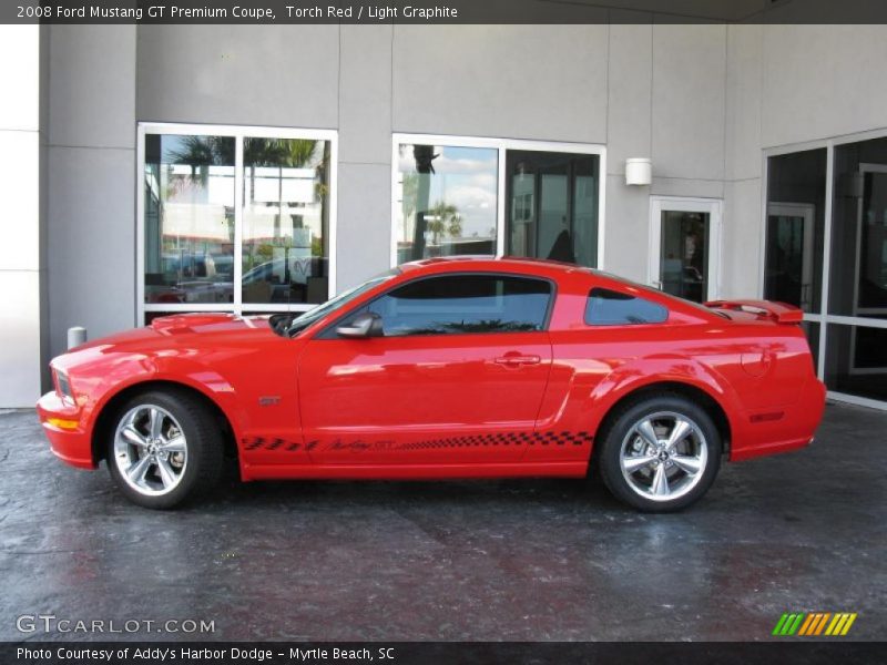 Torch Red / Light Graphite 2008 Ford Mustang GT Premium Coupe