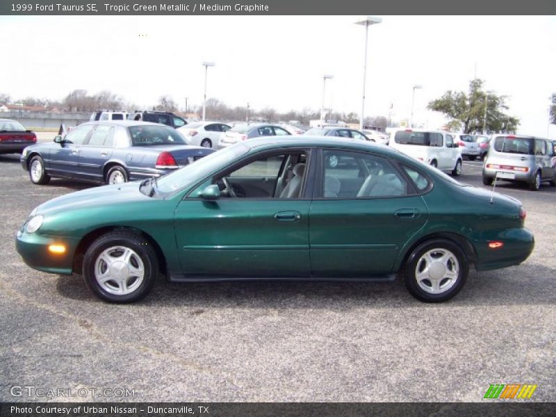 Tropic Green Metallic / Medium Graphite 1999 Ford Taurus SE