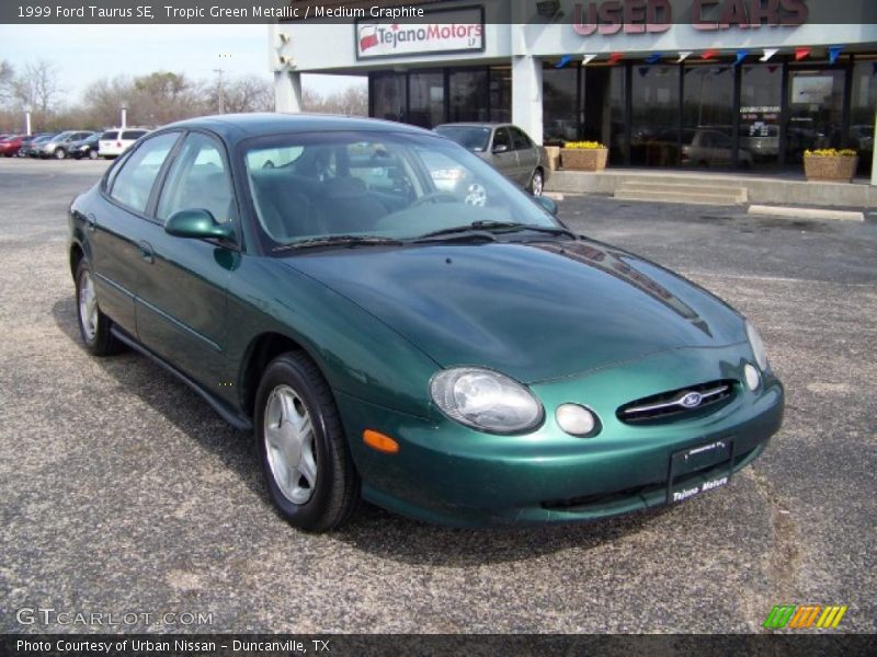 Tropic Green Metallic / Medium Graphite 1999 Ford Taurus SE