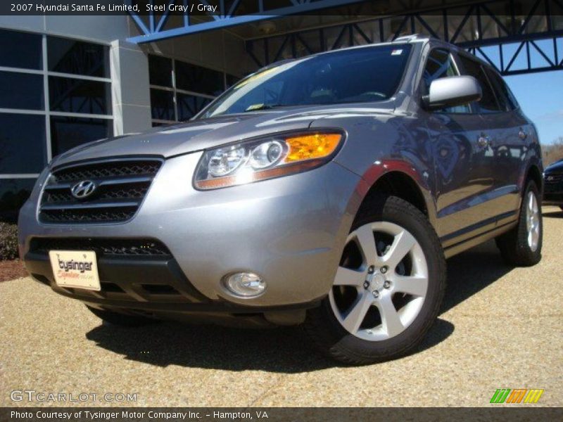 Steel Gray / Gray 2007 Hyundai Santa Fe Limited