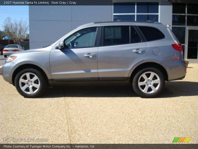 Steel Gray / Gray 2007 Hyundai Santa Fe Limited