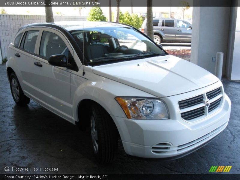 Stone White / Dark Slate Gray 2008 Dodge Caliber SE