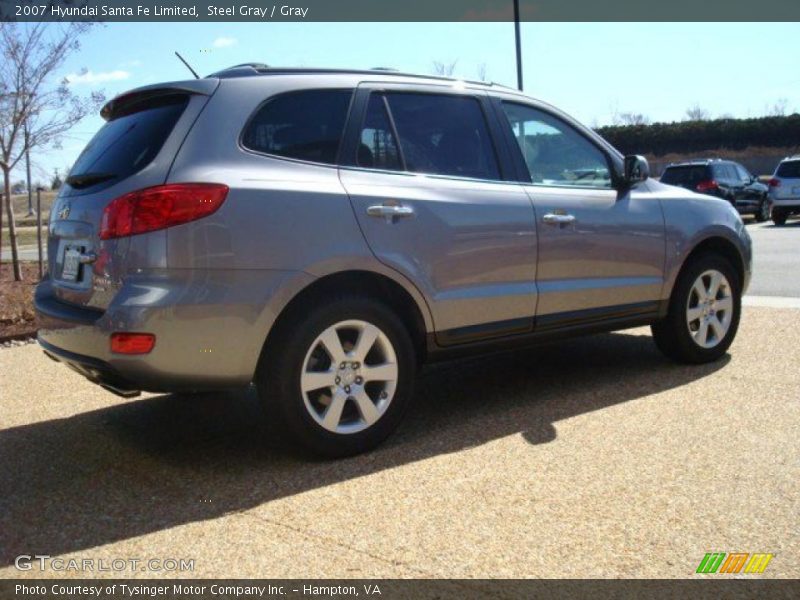 Steel Gray / Gray 2007 Hyundai Santa Fe Limited