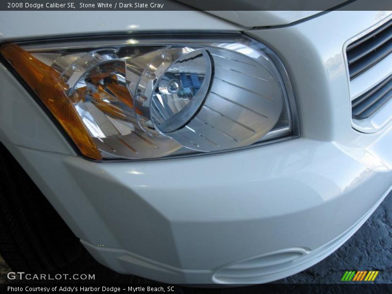 Stone White / Dark Slate Gray 2008 Dodge Caliber SE