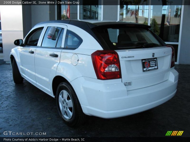 Stone White / Dark Slate Gray 2008 Dodge Caliber SE