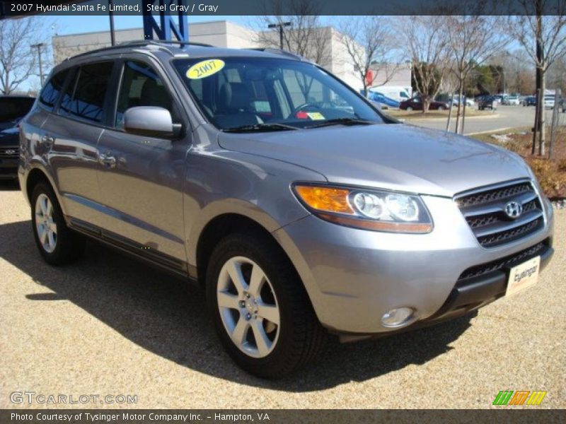 Steel Gray / Gray 2007 Hyundai Santa Fe Limited