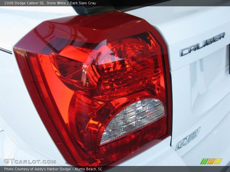 Stone White / Dark Slate Gray 2008 Dodge Caliber SE