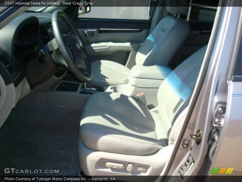 Steel Gray / Gray 2007 Hyundai Santa Fe Limited