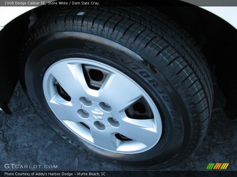 Stone White / Dark Slate Gray 2008 Dodge Caliber SE