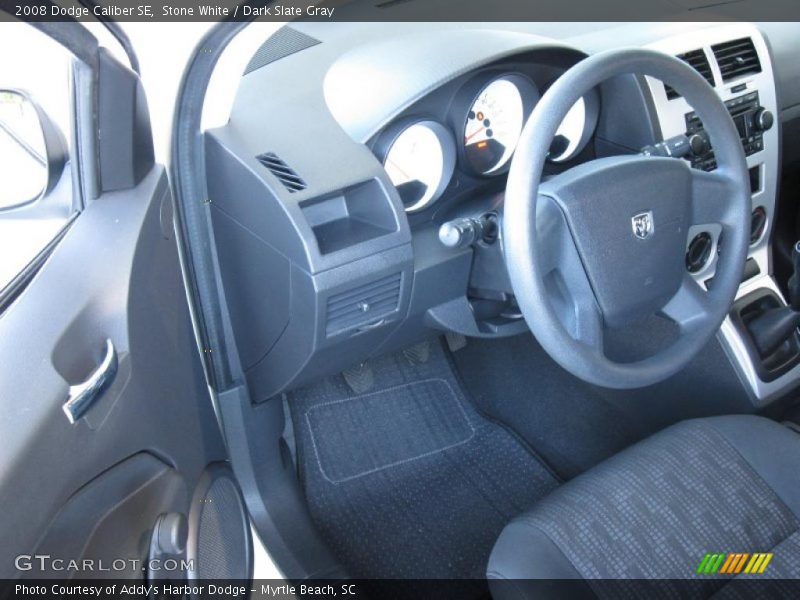 Stone White / Dark Slate Gray 2008 Dodge Caliber SE