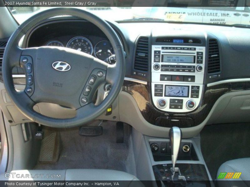 Steel Gray / Gray 2007 Hyundai Santa Fe Limited