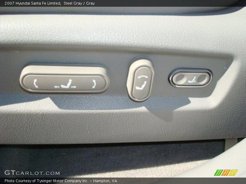 Steel Gray / Gray 2007 Hyundai Santa Fe Limited