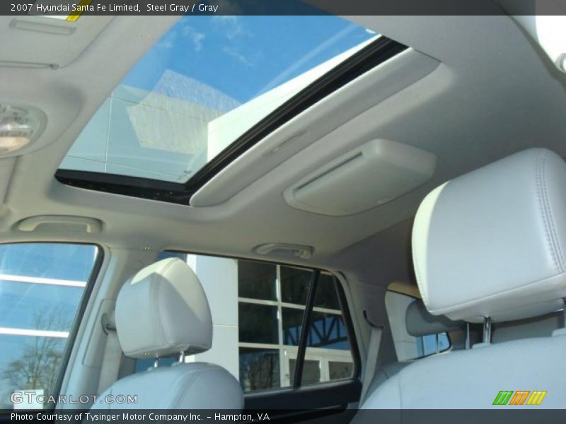 Steel Gray / Gray 2007 Hyundai Santa Fe Limited