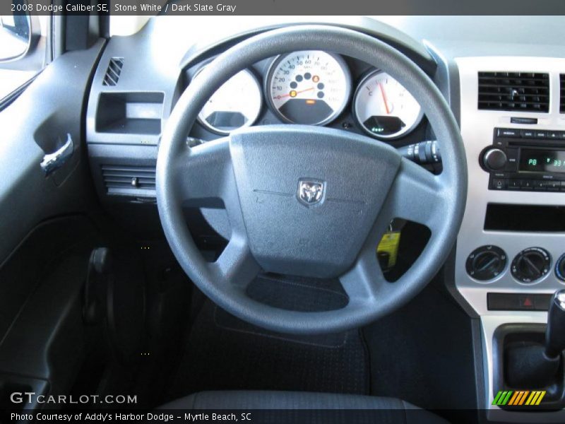 Stone White / Dark Slate Gray 2008 Dodge Caliber SE
