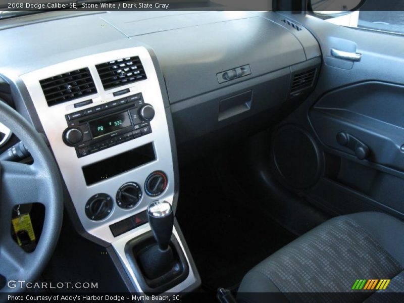 Stone White / Dark Slate Gray 2008 Dodge Caliber SE