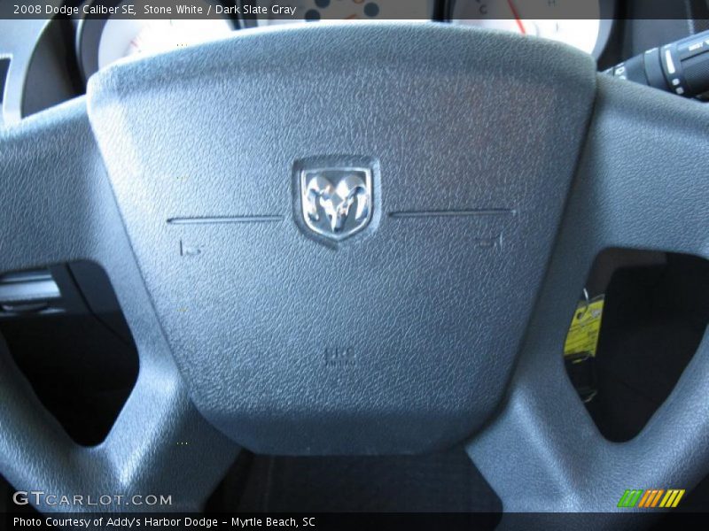 Stone White / Dark Slate Gray 2008 Dodge Caliber SE