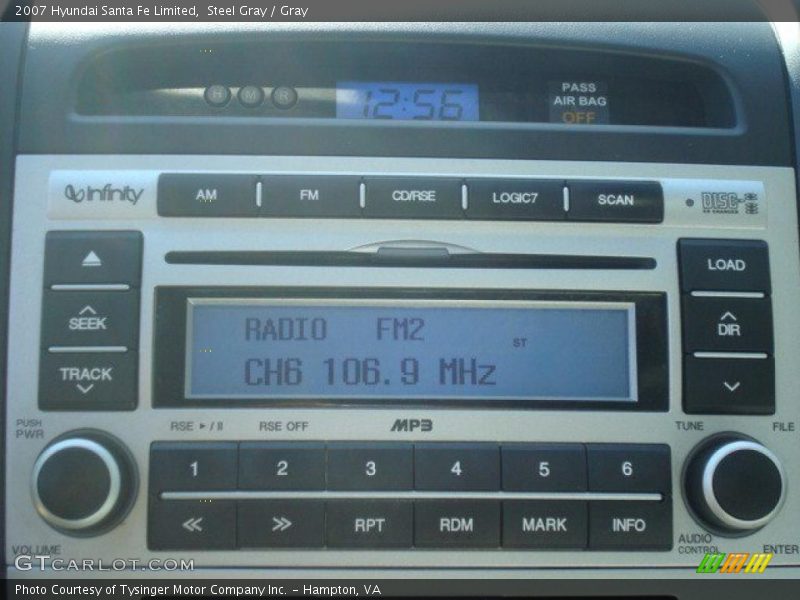 Steel Gray / Gray 2007 Hyundai Santa Fe Limited