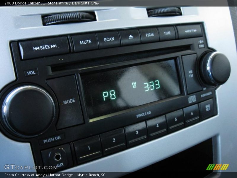 Stone White / Dark Slate Gray 2008 Dodge Caliber SE