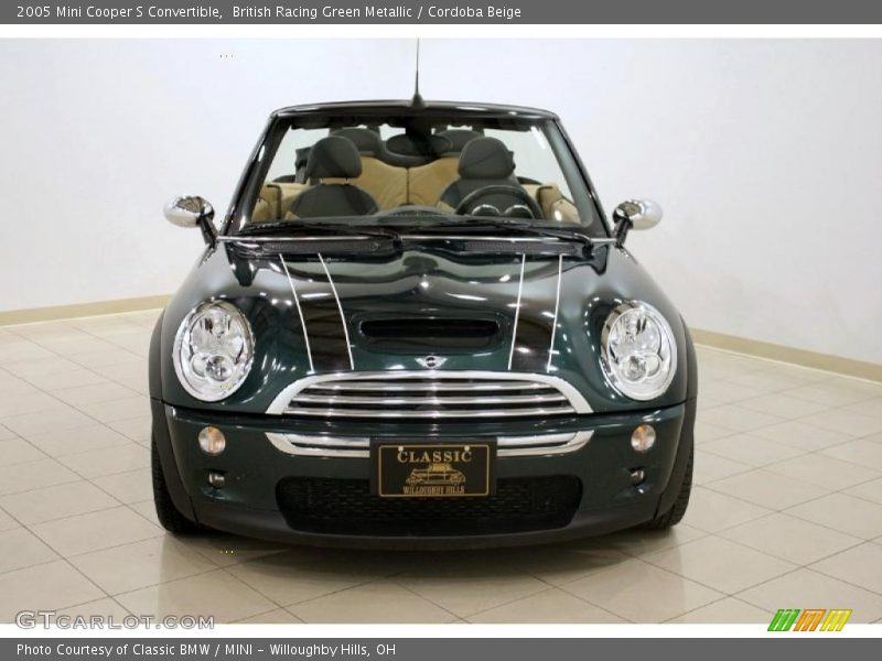 British Racing Green Metallic / Cordoba Beige 2005 Mini Cooper S Convertible