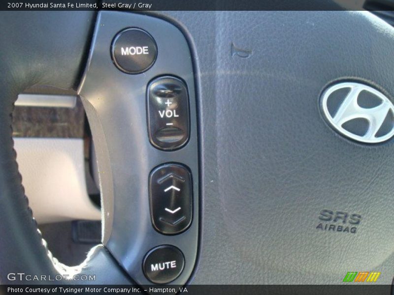 Steel Gray / Gray 2007 Hyundai Santa Fe Limited
