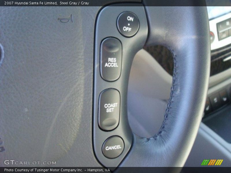 Steel Gray / Gray 2007 Hyundai Santa Fe Limited